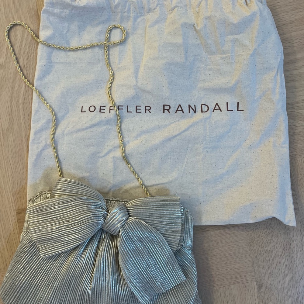Loeffler Randall champagne gold clutch - new - worn once